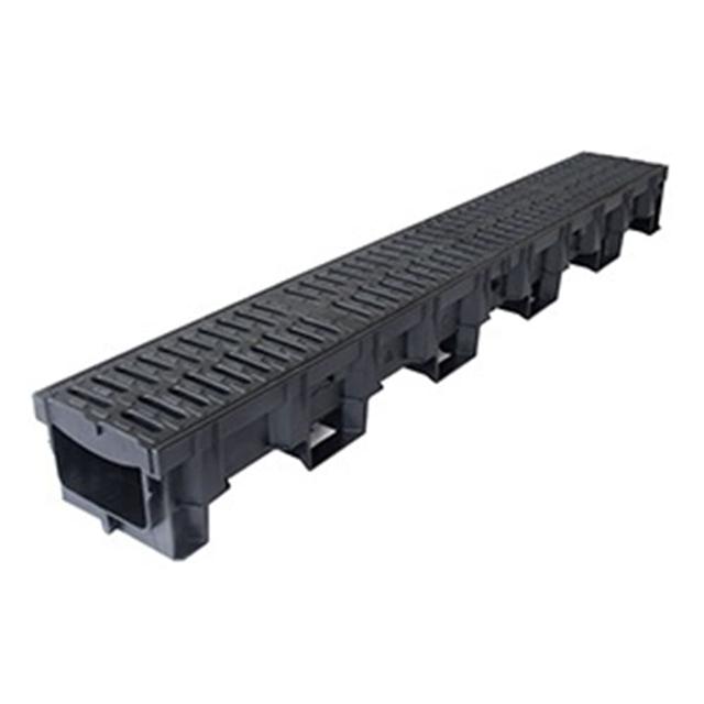 ACO HexDrain Channel with 2 Heelguard Grate B 125