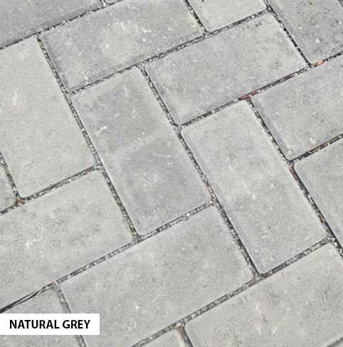 200X100X50MM NATURAL GREY ARMPAVE 50 RECTANGULAR BLOCK PAVING Image 1