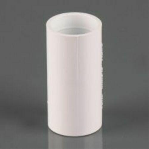 Waste White Overflow Straight Coupler (21.5mm)