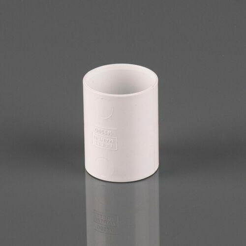 W2100W 40MM WASTE WHITE SOLVENT WELD STRAIGHT CONNECTOR BRETT MARTIN Image 1
