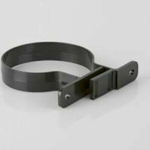 BS407B 110MM PVC BLACK DOUBLE FIXING PIPE BRACKET BRETT MARTIN Image 1
