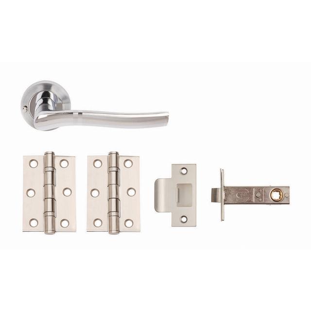 UNION Mode Privacy Door Pack with Dual Finish Handles, 3" 2BB Hinges