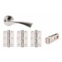 Flex Smart Privacy Door Pack - Satin Chrome Plate Image 1