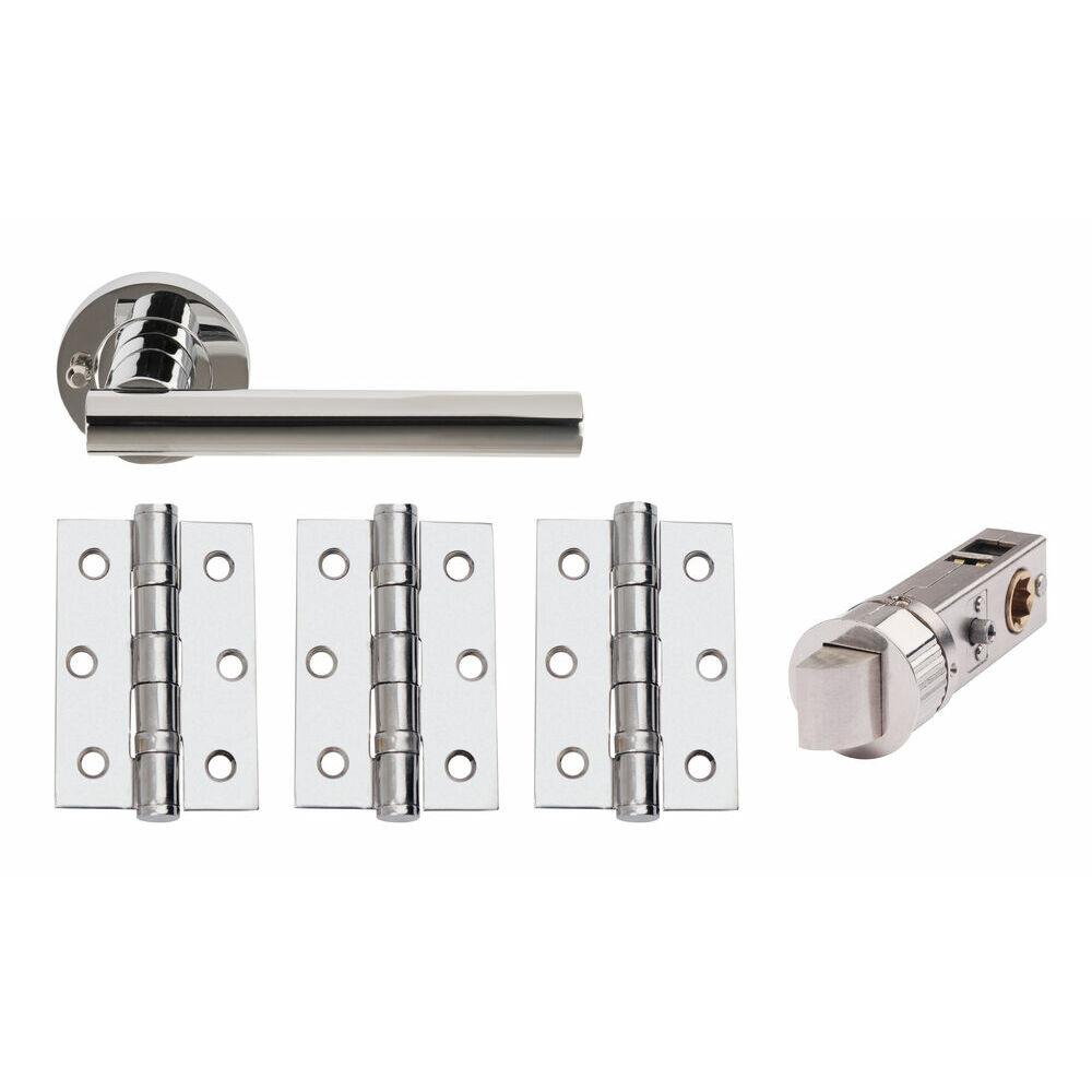 Sultan Smart Privacy Door Pack - Polished Chrome Image 1