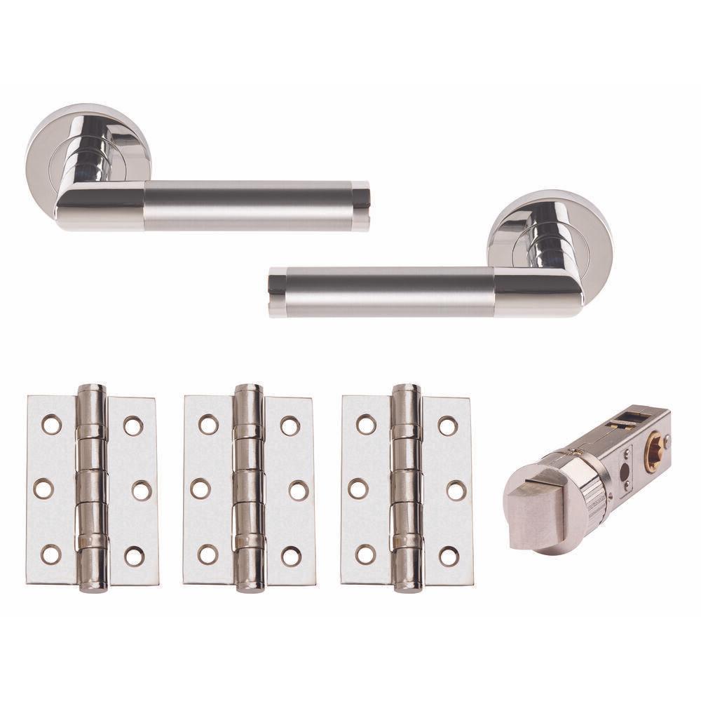 Athena Smart Internal Door Pack - Polished Chrome Image 1
