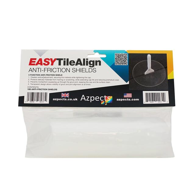 Azpects EASYTileAlign Anti-Friction Shields Pack of 100