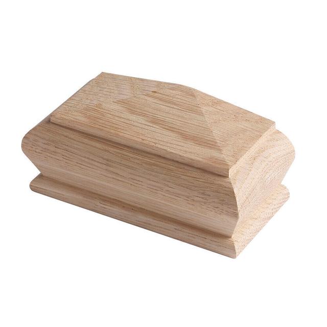 Richard Burbidge White Oak Pyramid Half Newel Cap (90mm)