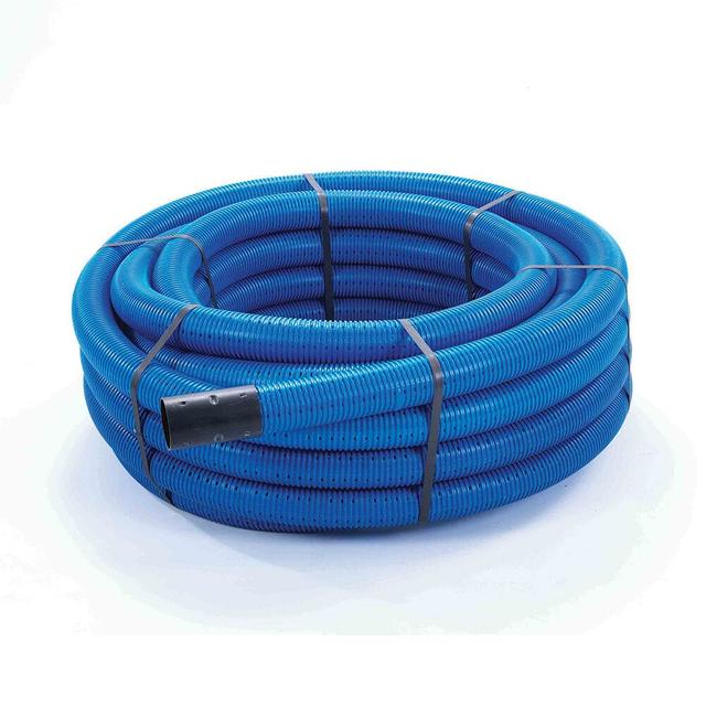 Polypipe Blue Land Drain Perforated Coil
