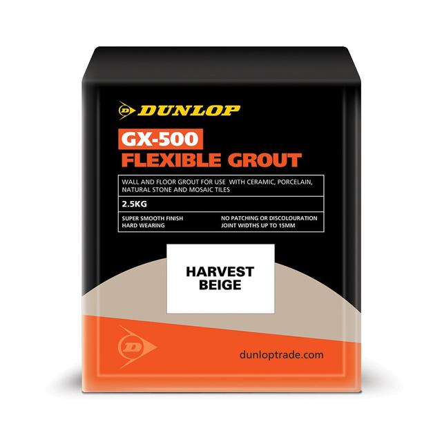 Dunlop Harvest Beige GX-500 Flexible Grout (2.5kg)