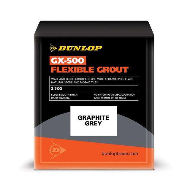 Dunlop Graphite Grey GX-500 Flexible Grout (2.5kg)