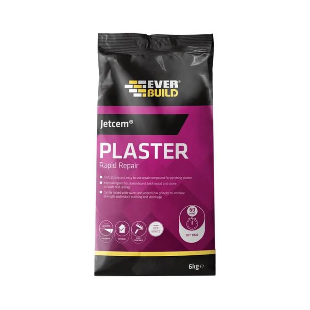Sika Everbuild Jetcem Quick Setting Patching Plaster (6kg)