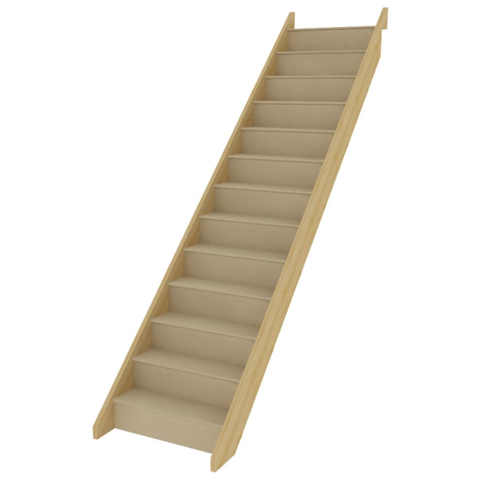 The Nordstrom 855 x 2600mm (W x H) is a standard straight staircase
