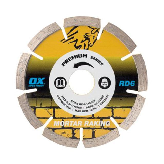 OX Spectrum Mortar Raking Blade (6mm)