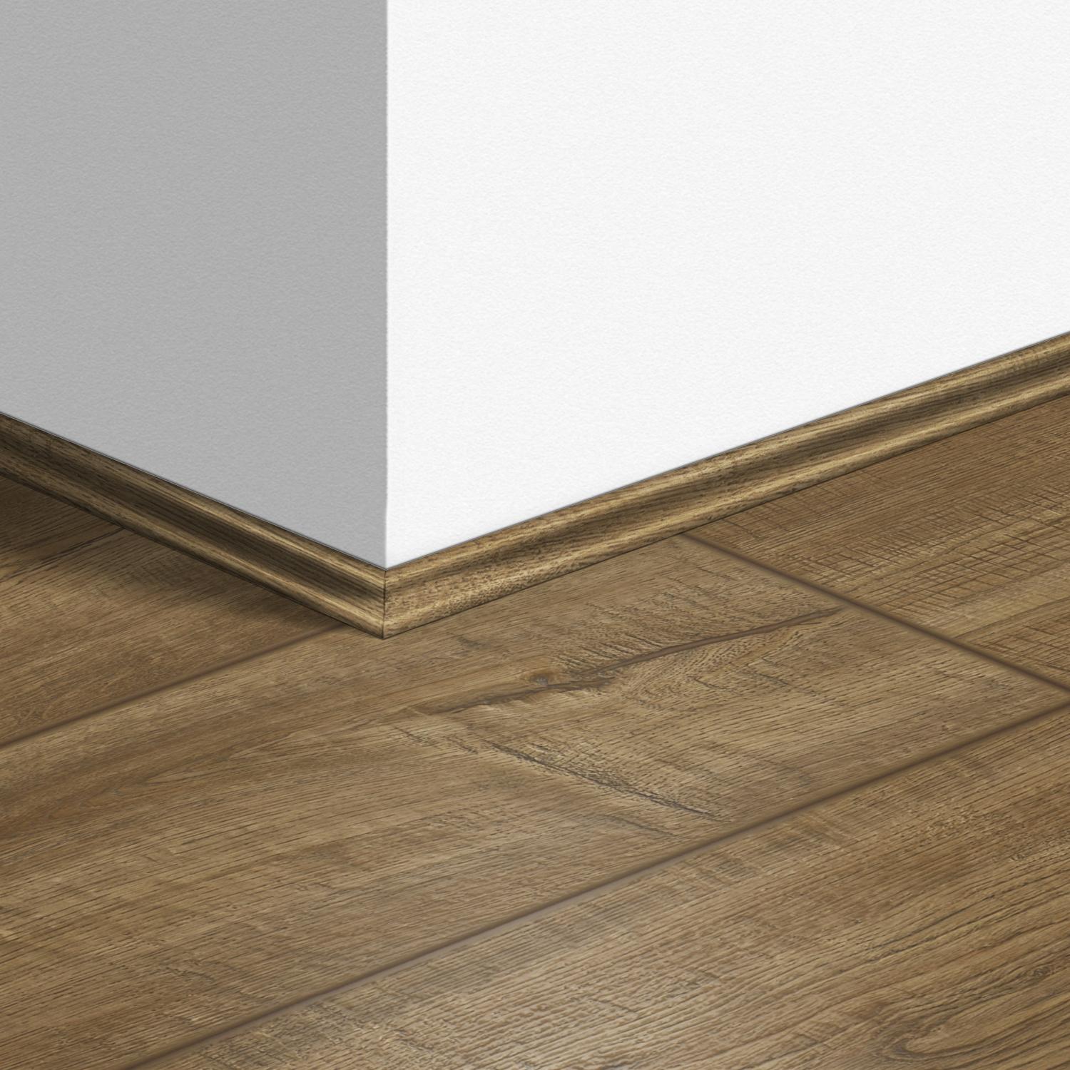 17mm 2400mm Quickstep Scraped Oak Natural Laminate Scotia Image 5