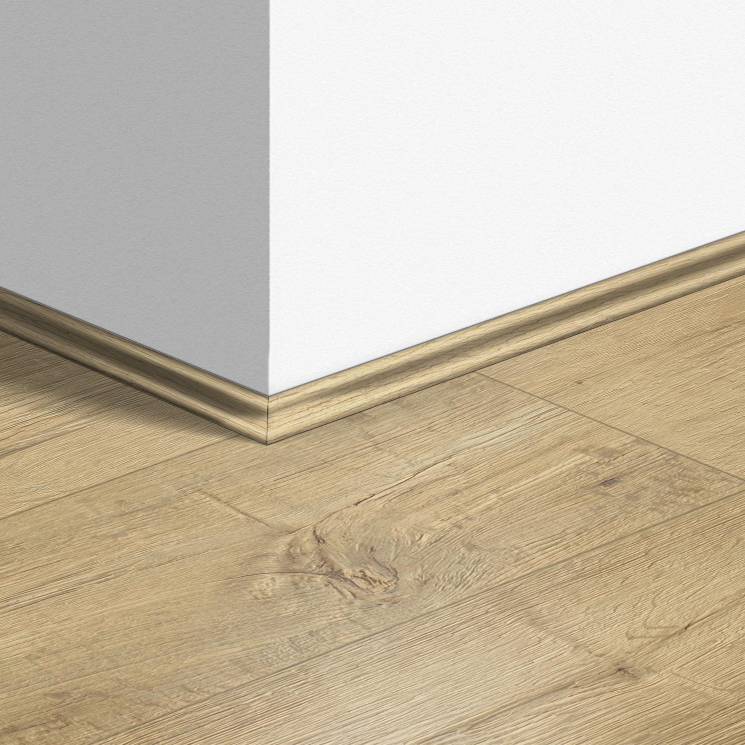 17mm 2400mm Quickstep Sandblasted Oak Natural Laminate Scotia Image 5