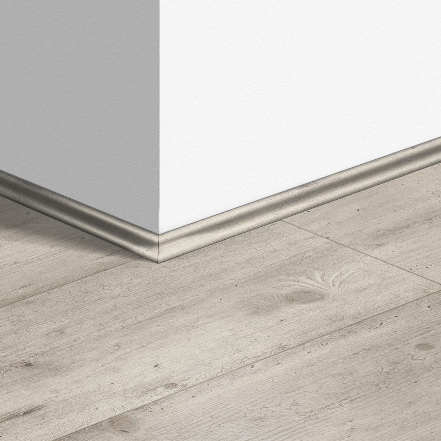 17mm 2400mm Quickstep Concrete Wood Light Grey Laminate Scotia Image 5