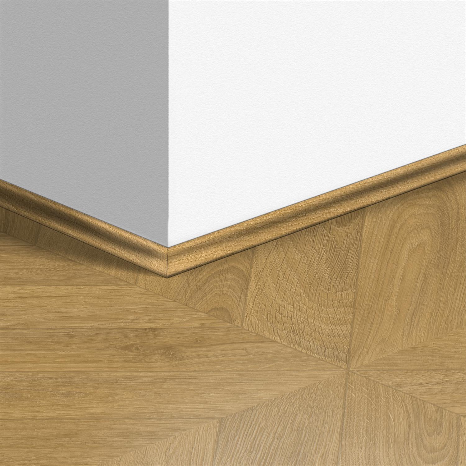 17mm 2400mm Quickstep Chevron Oak Natural Laminate Scotia Image 5