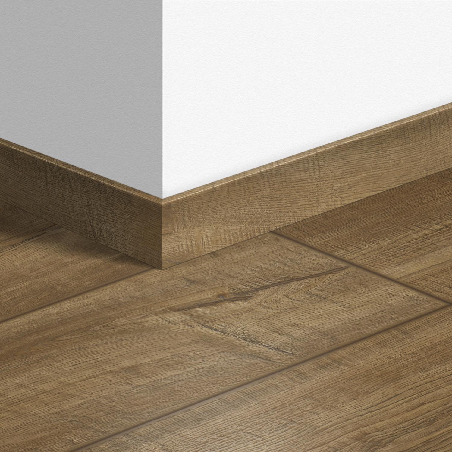 58X12mm 2400mm Quickstep Scraped Oak Grey Brown Laminate Skirting Image 5