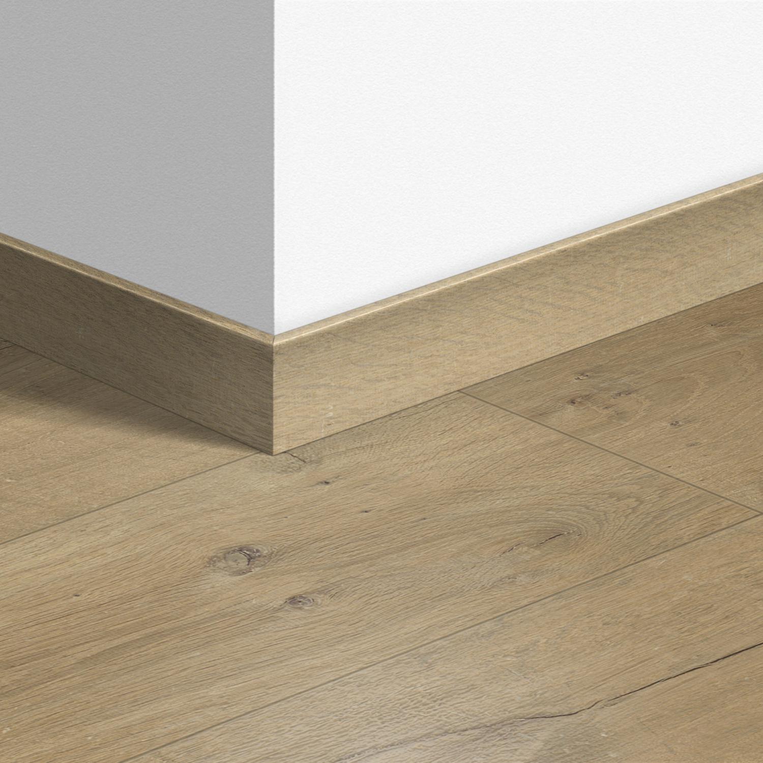 58X12mm 2400mm Quickstep Soft Oak Warm Grey Laminate Skirting Image 5