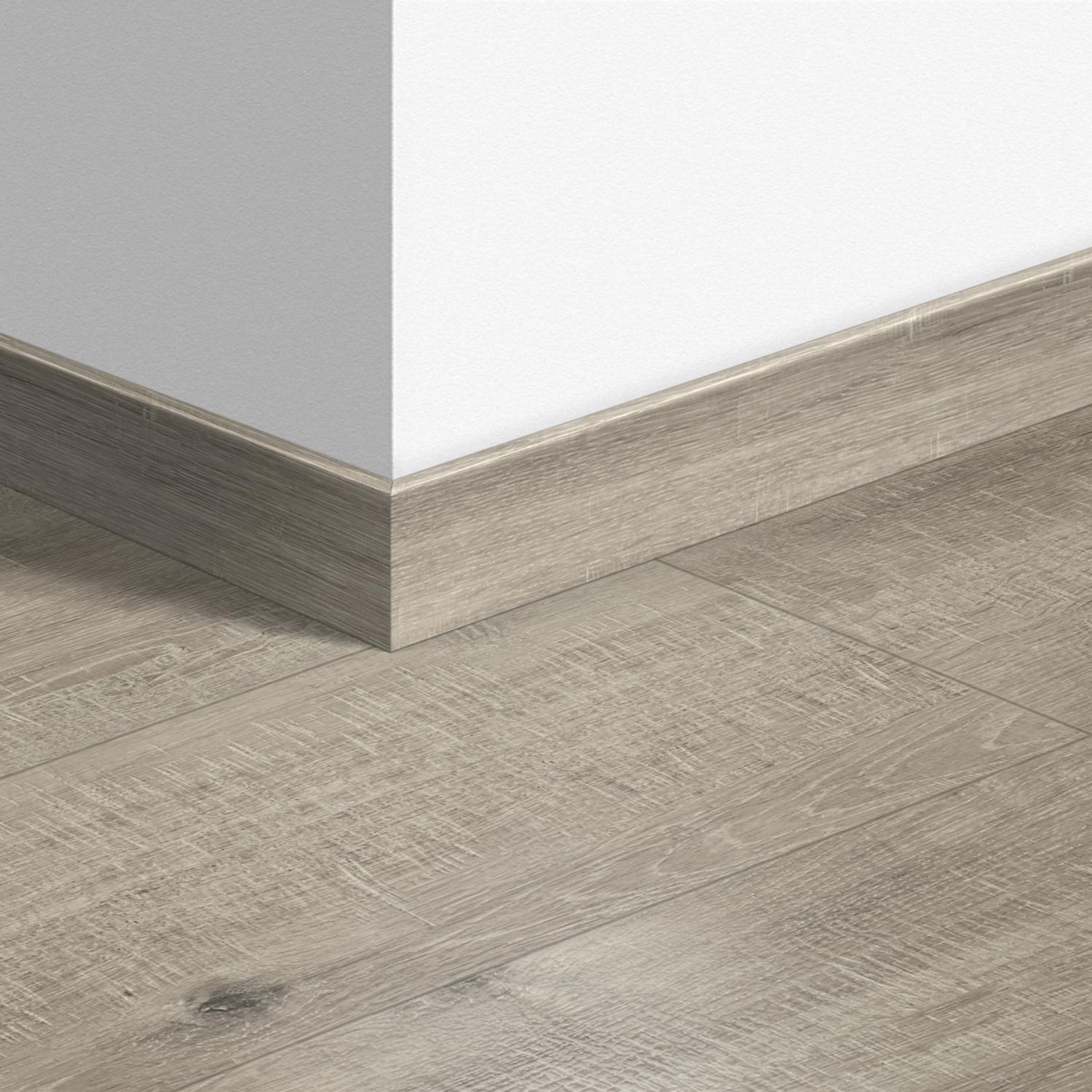 58X12mm 2400mm Quickstep Saw Cut Oak Grey Laminate Skirting Image 5