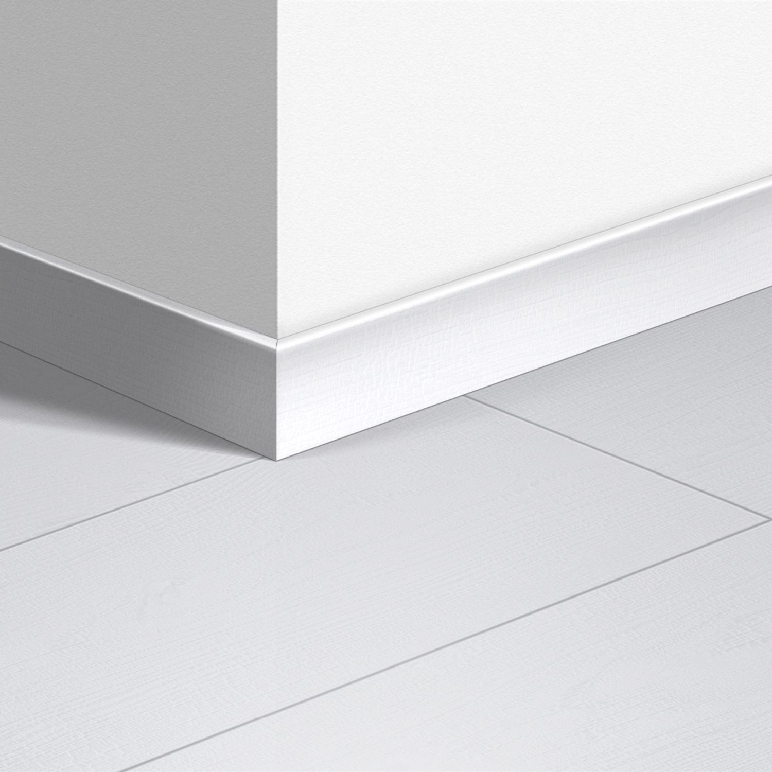 58X12mm 2400mm Quickstep White Planks Laminate Skirting Image 5