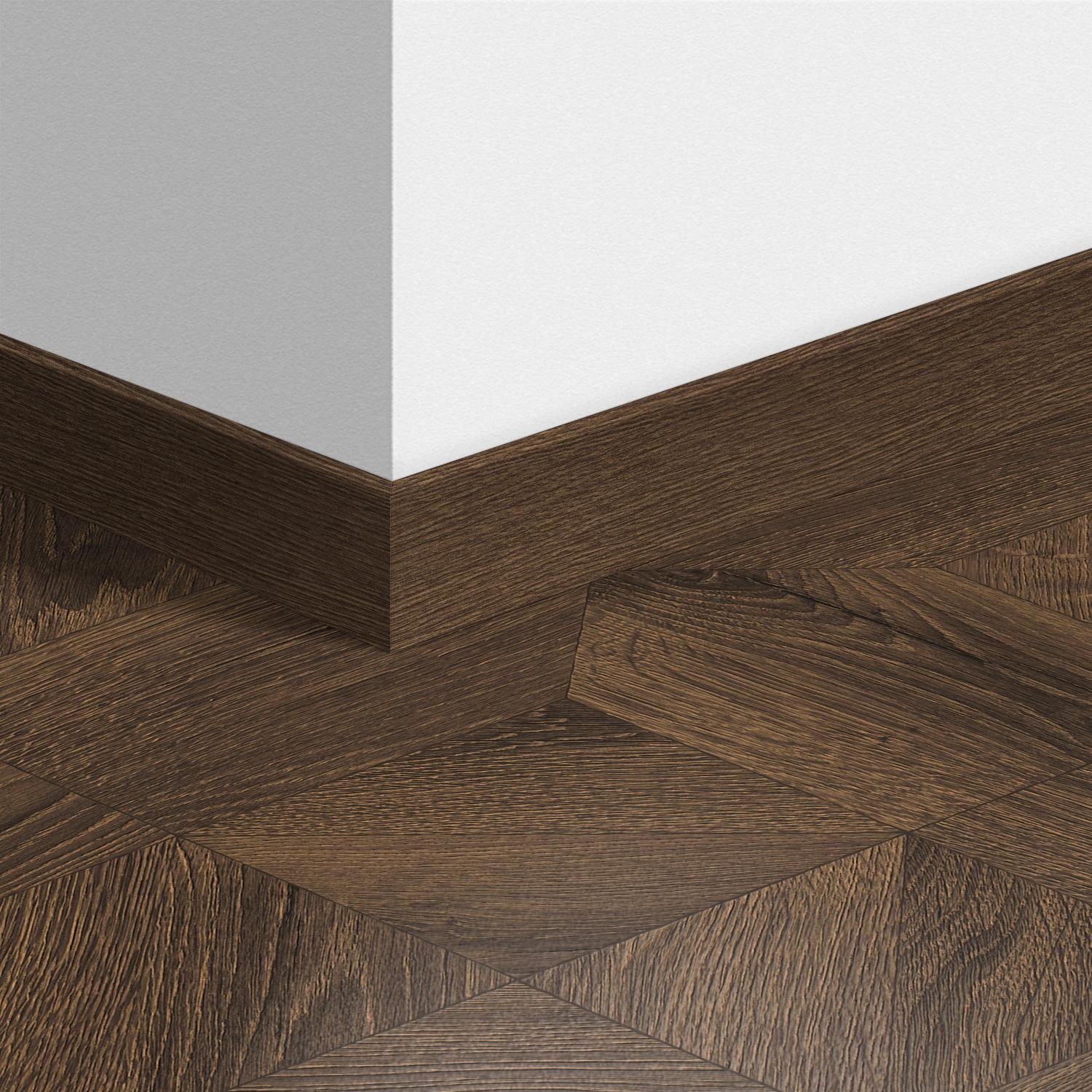 58X12mm 2400mm Quickstep Royal Oak Dark Brown Laminate Skirting Image 5