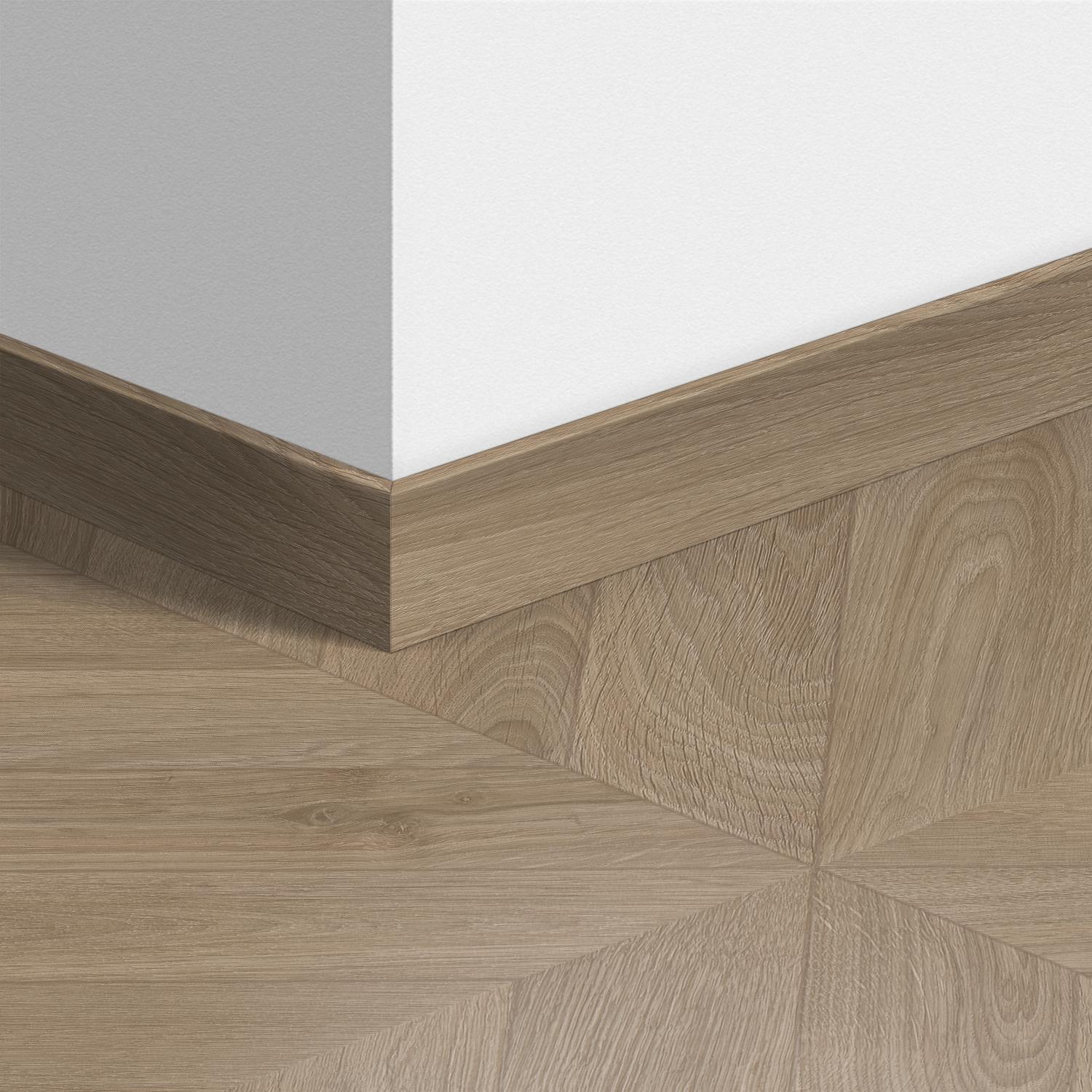 58X12mm 2400mm Quickstep Chevron Oak Taupe Laminate Skirting Image 5