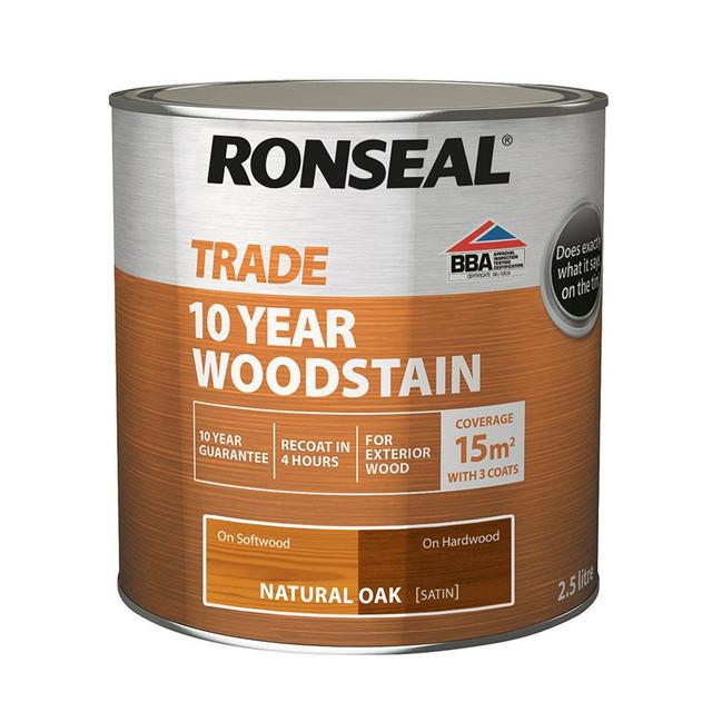Ronseal Trade Natural Oak 10 Year Woodstain (2.5L)