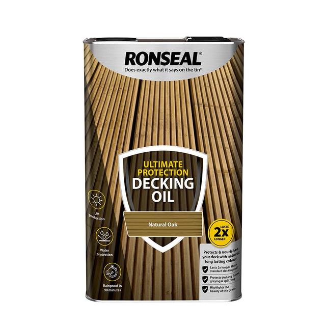 Ronseal Natural Oak Ultimate Protection Decking Oil (5L)