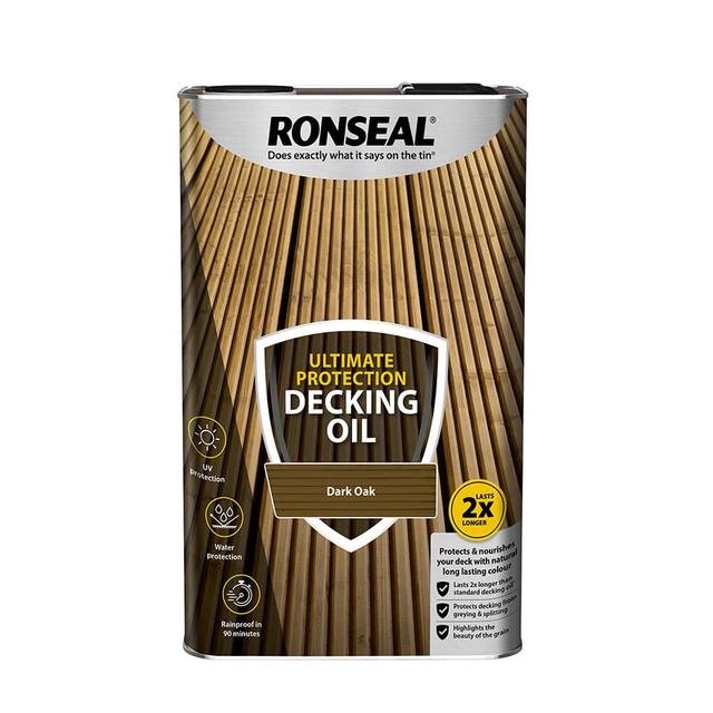 Ronseal Dark Oak Ultimate Protection Decking Oil (5L)