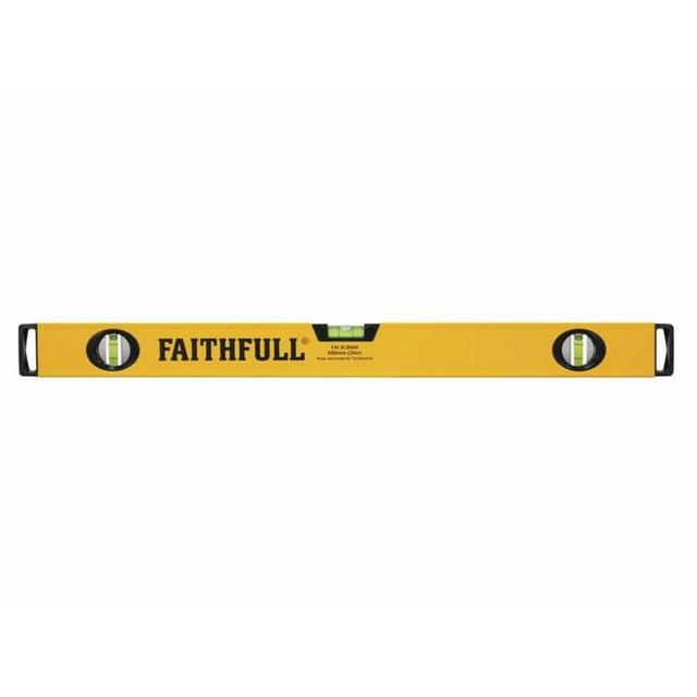 Faithfull Box Section 3-Vial Spirit Level (600mm) FAISLB600