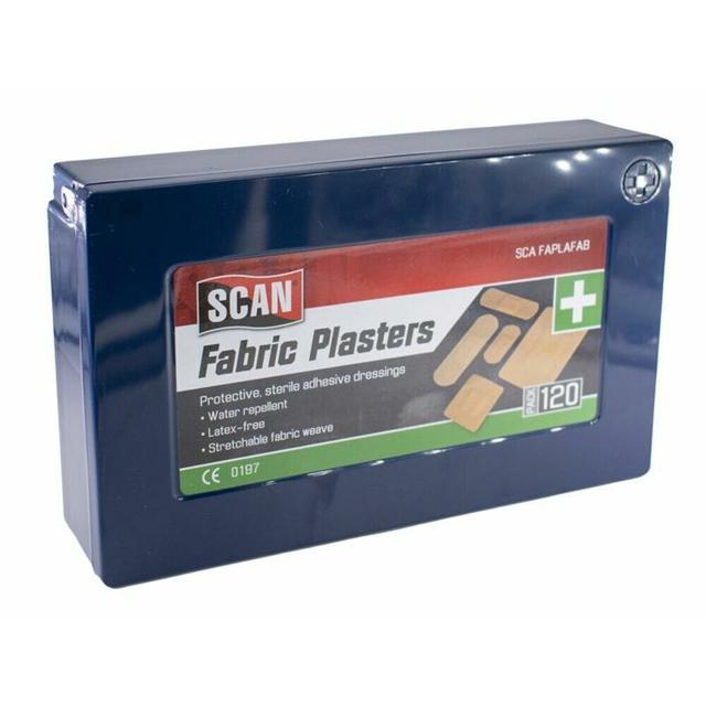 Scan Hypoallergenic Assorted Fabric Plasters Pack of 120