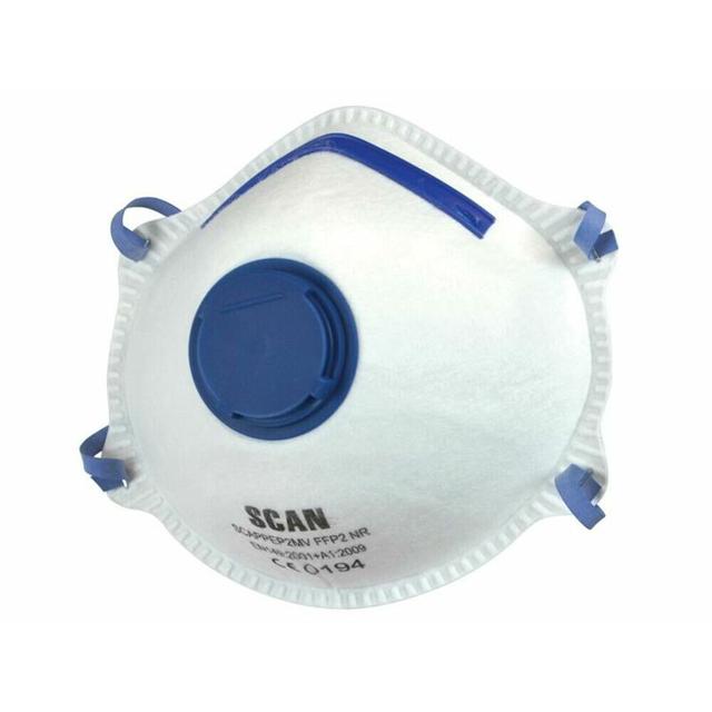 Scan FFP2 Moulded Valved Disposable Mask Pack of 3