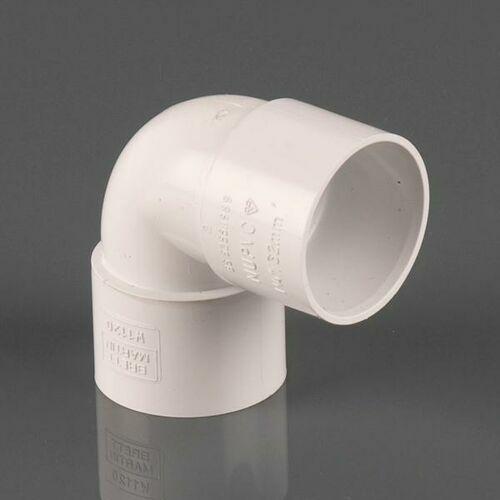 Brett Martin Waste White Solvent Weld Knuckle Bend (32mm 90 Degree)