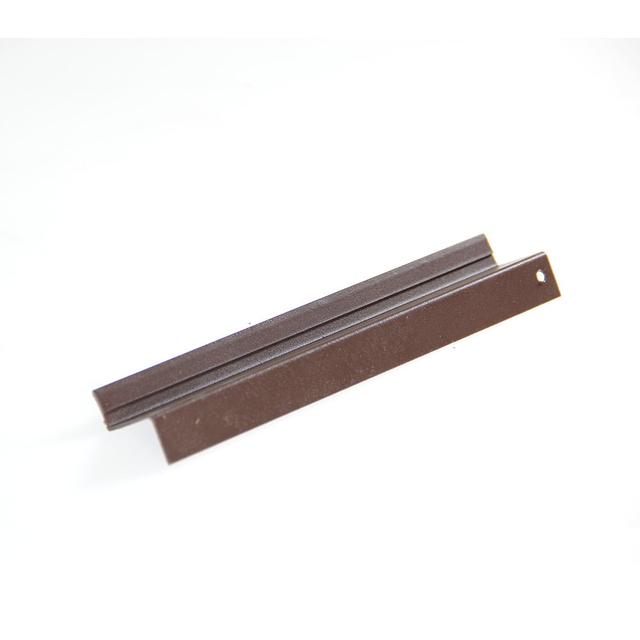 Bison Batten Cladding Brown Steel Drip Trim (2000mm 20 x 30 x 15mm)