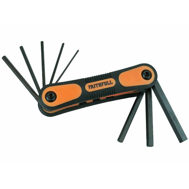 Faithfull Folding Hexagon Key Set (8) Metric FAIHKSF8M